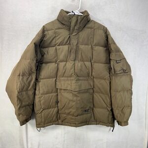 Y2K American Eagle AE77 Performance Down Feather Puffer Jacket Green Medium Gorp